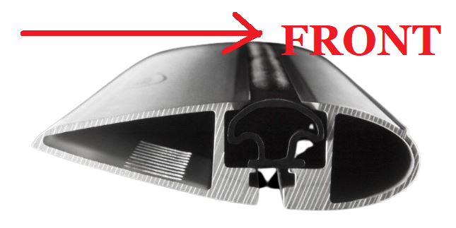 2xSilver Roof racks for Honda Hrv 2015 - May 2022 Nake Roof / Aerodynamic Cross bars