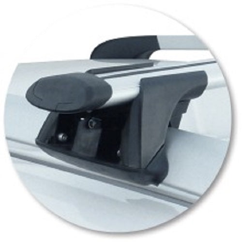 2xBlack Roof racks / Cross bars for Peugeot 207 Wagon 2007-2012 Fits raised rails