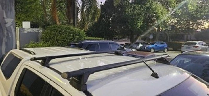 2xBLACK Roof racks / cross bars for Nissan Navara D27 2026 - 2027 SL / ST / ST-X