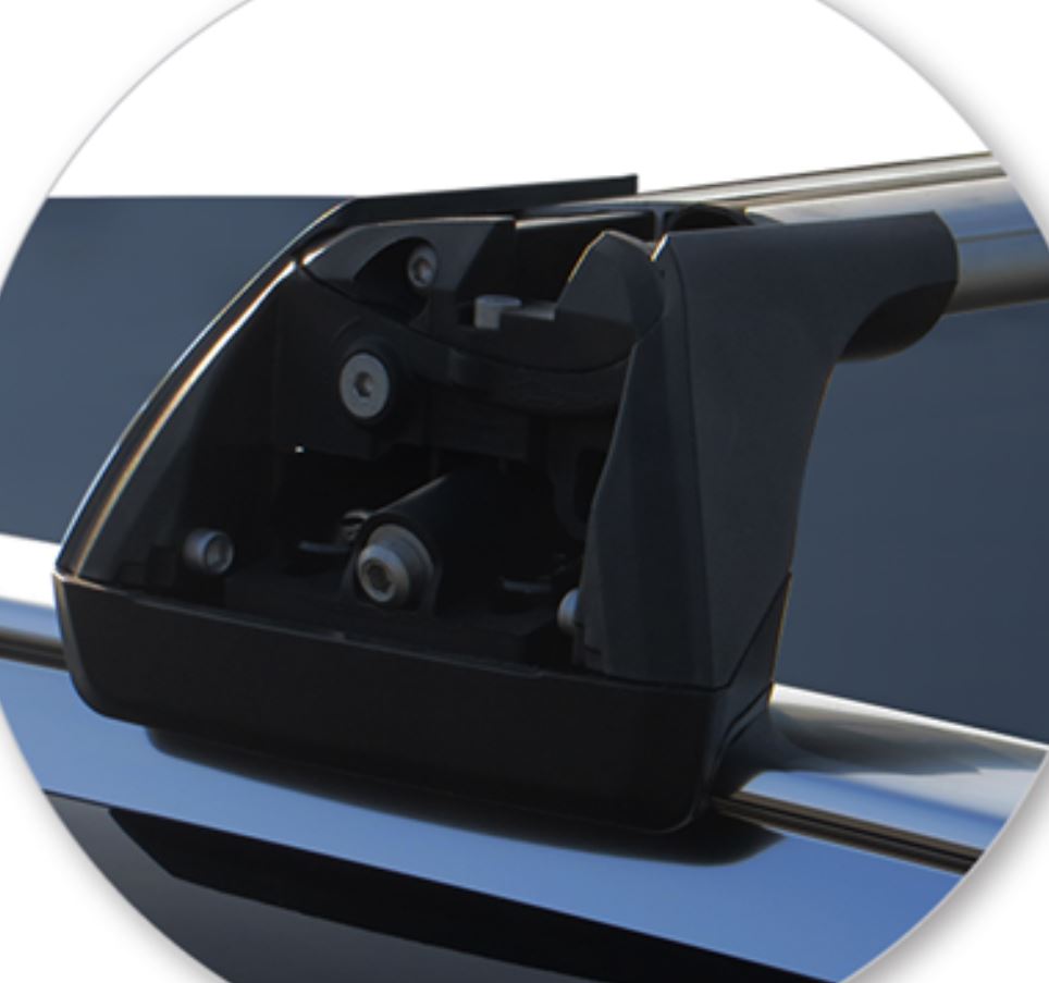 2xBLACK Roof Racks for Volvo XC90 2015-2024 AERODYNAMIC CROSS BARS