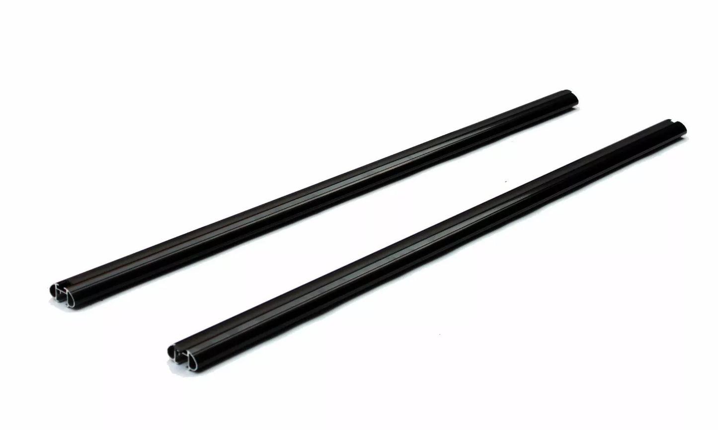 2xBlack Roof racks / Cross bars for Jeep Patriot 2007 - 2020