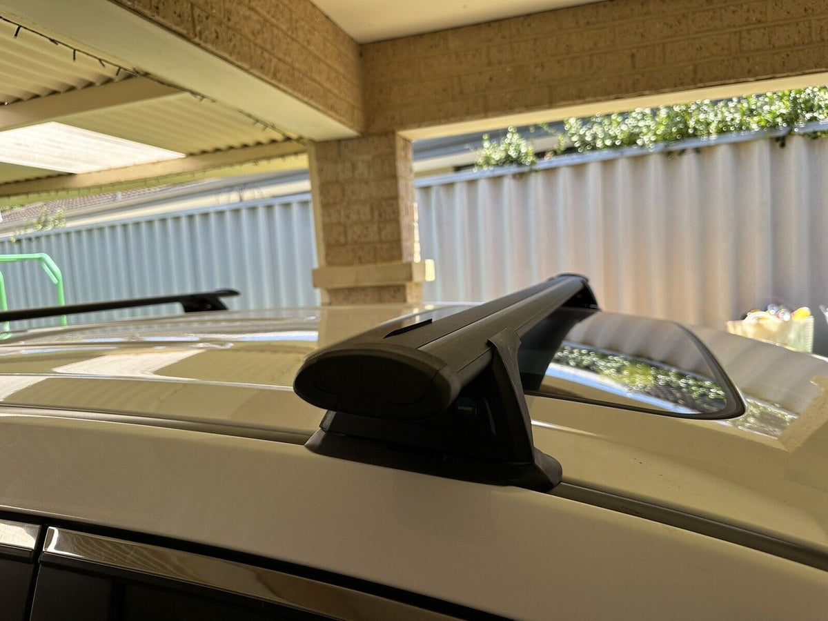 2xBLACK Roof racks for Mazda CX9 2007 - June 2016 Aerodynamic Cross Bars