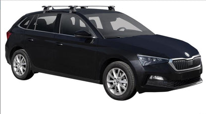 2x Roof Racks for SKODA SCALA 2019-2024 / AERODYNAMIC CROSS BARS