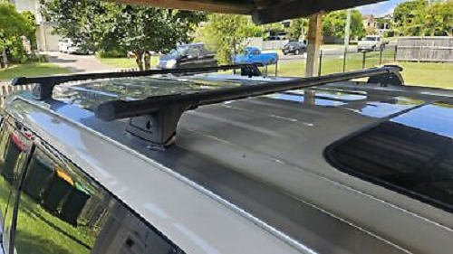 Ldv Rear Rack 2xBLACK Roof racks for LDV D90 2017 - 2025 AERODYNAMIC Cross bars – DTdeals