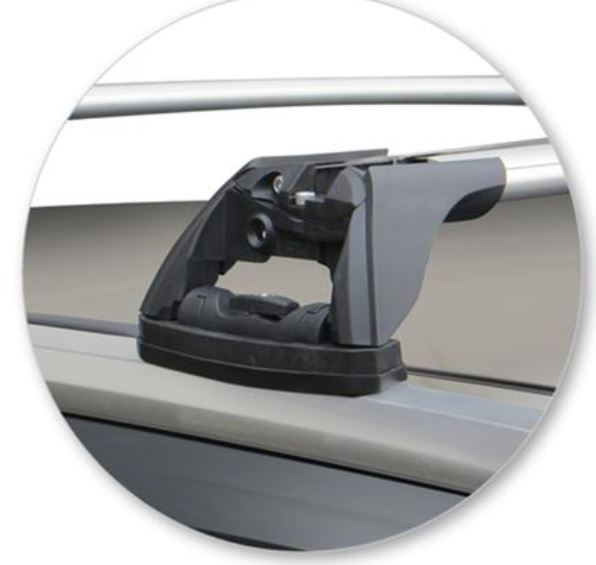 2xBLACK Aerodynamic Roof racks / Cross Bars for Audi Q7 2015-2023 SQ7