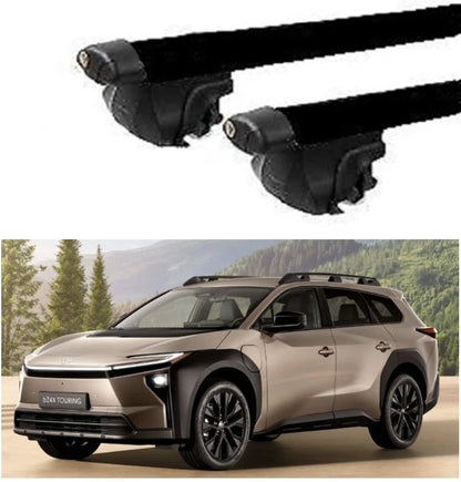 2xBlack Aerodynamic Roof racks / Cross bars for Toyota BZ4X TOURING June 2026 - 2027