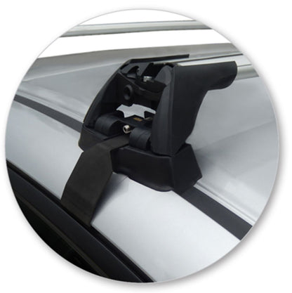 2xSILVER Roof racks for Honda Civic Hatch 2012 - June 2016 / Aerodynamic Cross bars