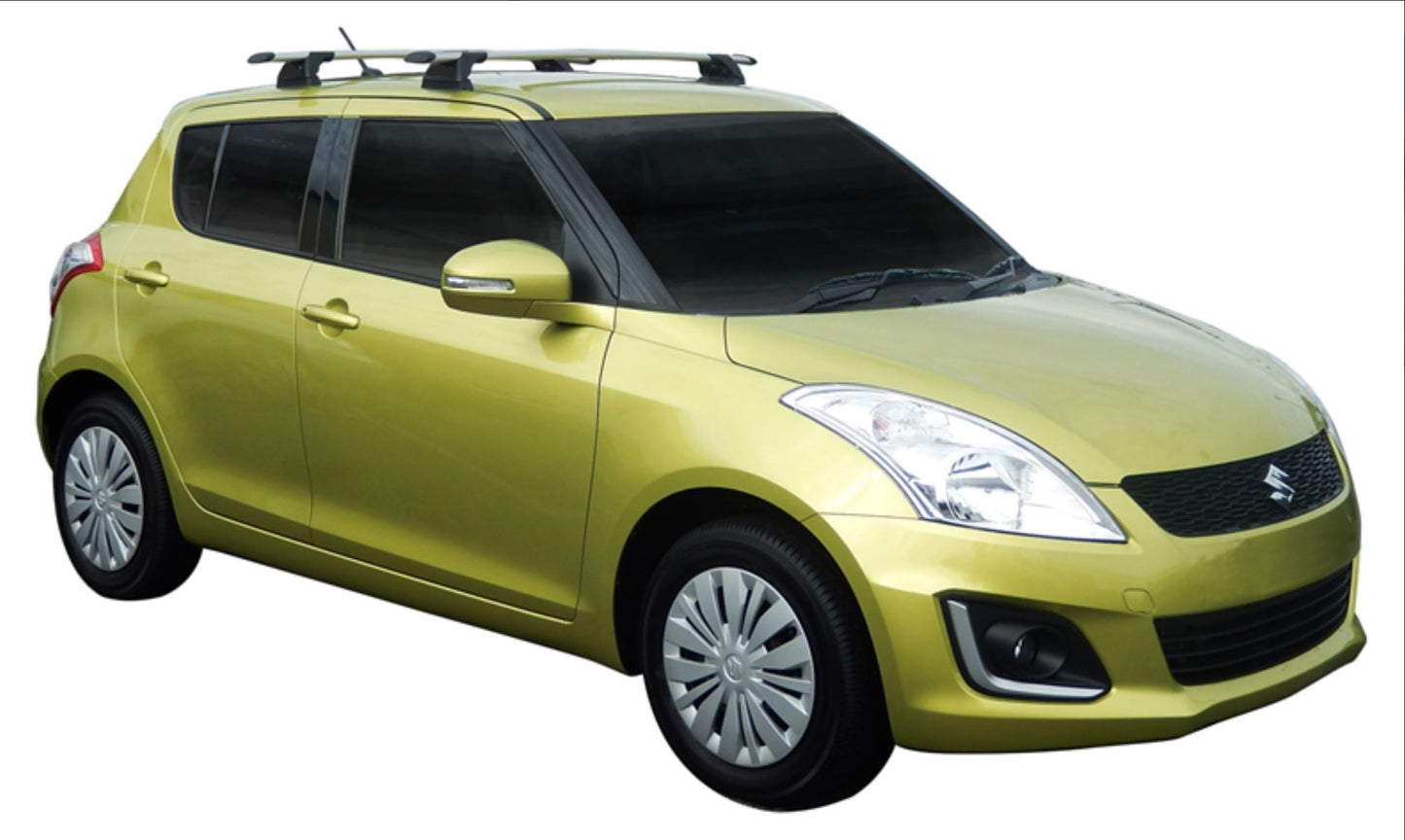 2xRoof Racks for Suzuki Swift 2011-2017 Aerodynamic Cross Bars