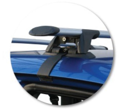 2xBlack Roof racks for Honda Jazz 2003 - July 2008 / Aerodynamic Cross bars