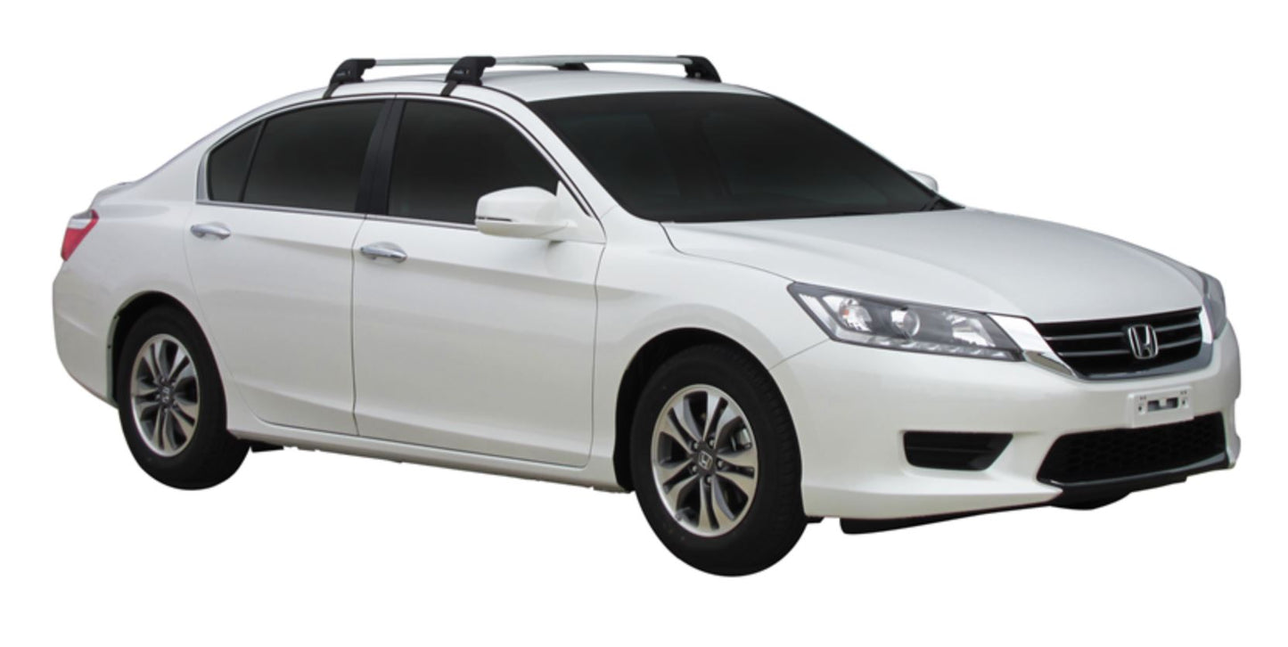 2xBLACK Roof racks for Honda Accord 2013-2018 / Aerodynamic Cross bars