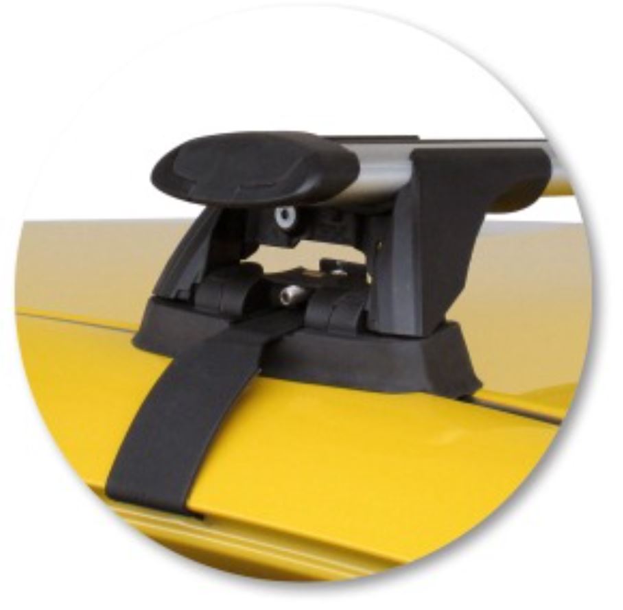 2xSILVER Roof racks for Honda Jazz Aug 2008 - June 2014 / Aerodynamic Cross bars