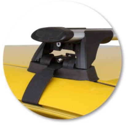 2xSILVER Roof racks for Honda Jazz Aug 2008 - June 2014 / Aerodynamic Cross bars