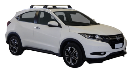 2xSilver Roof racks for Honda Hrv 2015 - 2021 Fits side rails / Aerodynamic Cross bars