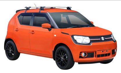 2xBlack Roof Racks for Suzuki Ignis 2017-2024 CROSS BARS Fits Nake Roof