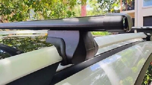 2xBlack Aerodynamic Roof racks / Cross bars for Toyota BZ4X TOURING June 2026 - 2027