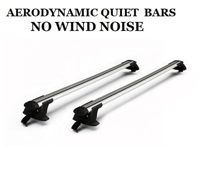 2x Aerodynamic Roof racks / Cross bars for Polestar 2 -  2021 - 2023