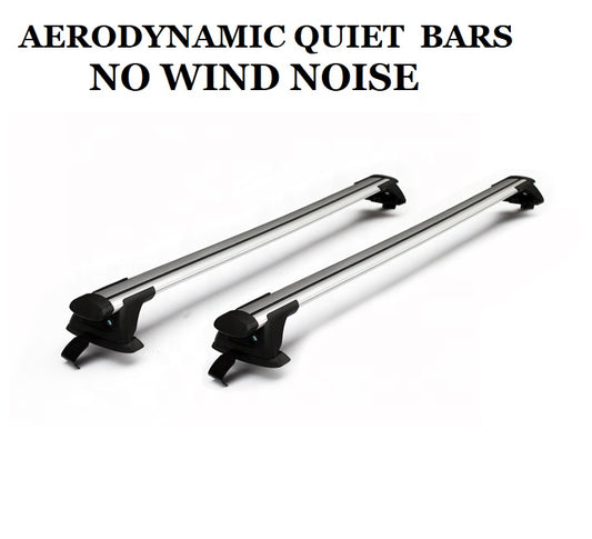 2x Aerodynamic Roof racks / Cross bars for Porsche Cayenne 2010 - 2028 - clamp to inside door