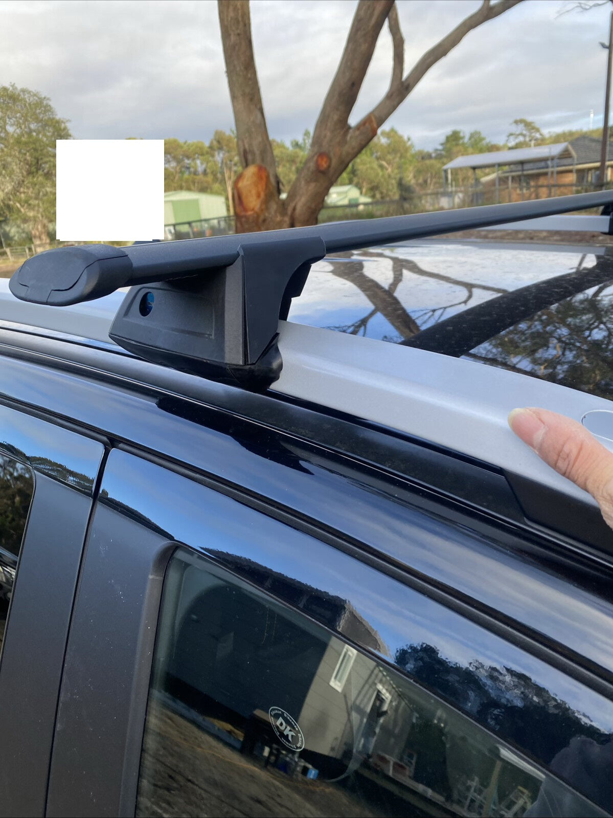 2xBlack Roof racks for Deepal E07 2025 - 2027 Aerodynamic Cross Bars