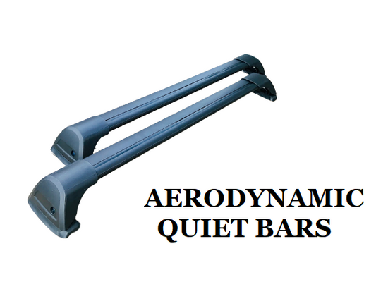 2xBlack Roof racks for Honda Odyssey June 2004-March 2009 / Aerodynamic Cross bars