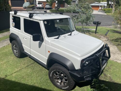 2xSilver Roof Racks for Suzuki Jimny 2019-2024 / AERODYNAMIC Cross Bars