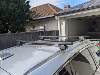 2xSilver Roof racks / Cross bars for Peugeot 3008 2017-2023