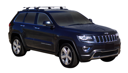 2xSilver Roof racks for Jeep Grand Cherokee 2012 - 2021 / Aerodynamic Cross bars