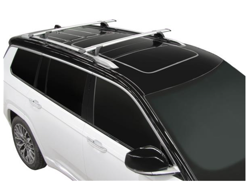 2xSilver Roof racks for Jeep Grand Cherokee May 2022 - 2025 / Aerodynamic Cross bars