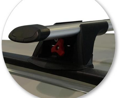 2xSilver Roof racks for Jeep Compass 2011 -2025 / Aerodynamic Cross bars