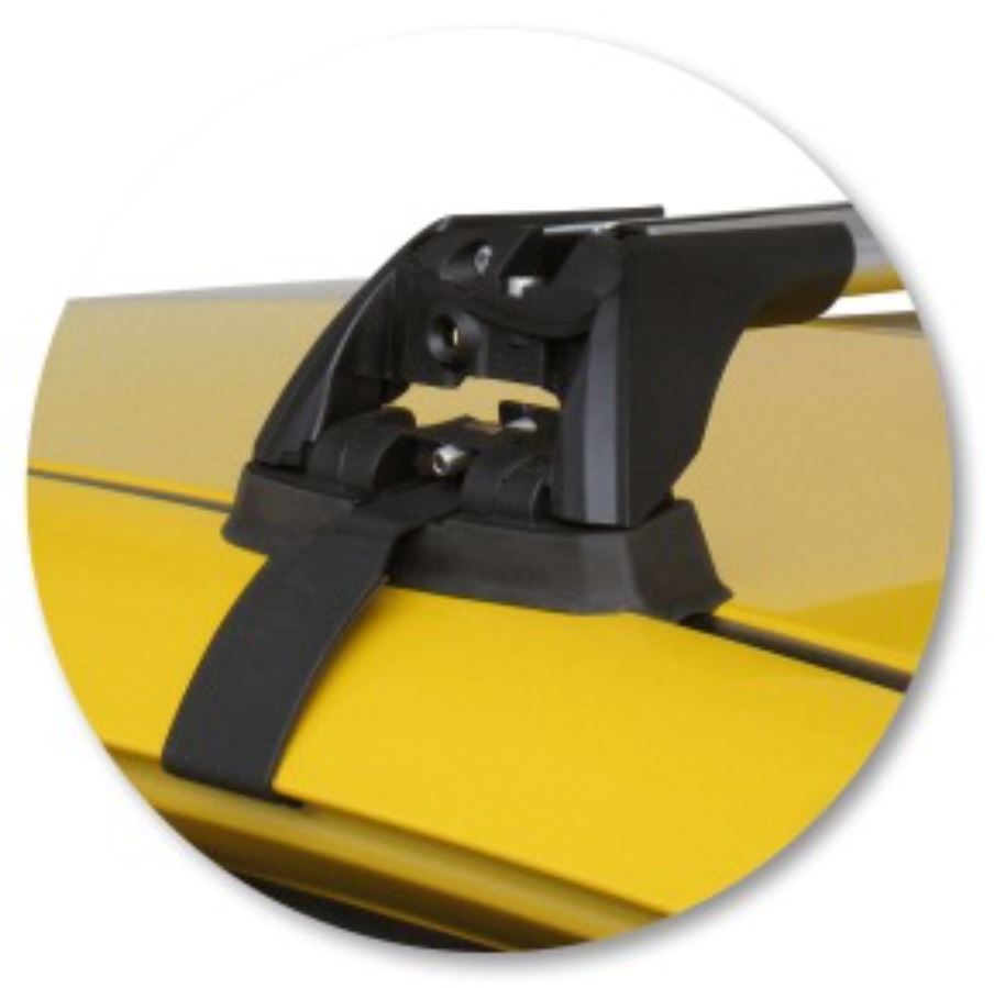 2xBlack Roof racks for Honda Jazz Aug 2008 - June 2014 / Aerodynamic Cross bars