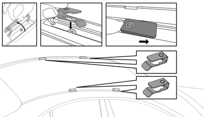 2xSilver Roof racks for Peugeot 3008 2010-2016 / Aerodynamic Cross bars