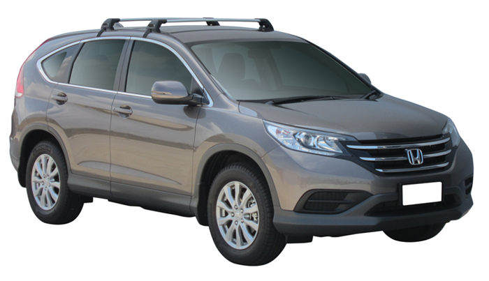 2xSILVER Roof racks for Honda CRV 2012 -June 2017 Fits Nake roof / Aerodynamic Cross bars