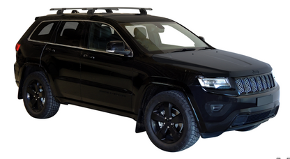 2xSilver Roof racks for Jeep Grand Cherokee SRT / JET / BLACKHAWK 2012 - 2021 / Aerodynamic Cross bars