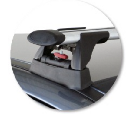 2xSilver Roof racks / Cross bars for Peugeot 207 Hatch 2007-2012