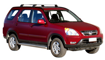 2xSilver Aerodynamic Roof racks for Honda CRV 2002 - 2006