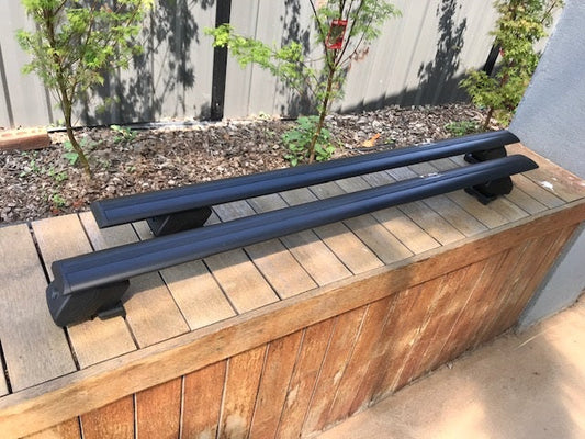 2xBLACK Cross bars / Roof racks for Audi A3 2004 - 2023