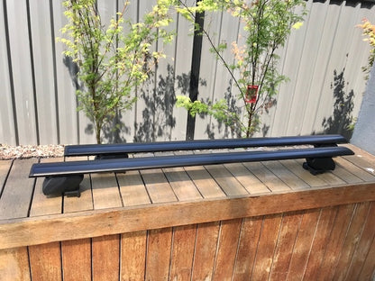 2xBlack Roof racks / Cross bars for Ssangyong KGM TORRES 2024 - 2026