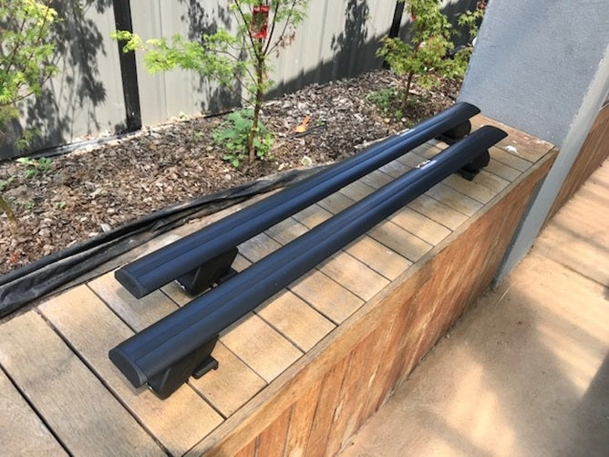 2xBlack Roof racks / Cross bars for MGS6 EV 2026 - 2027 Fits side roof rails