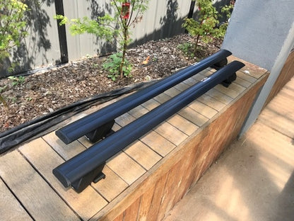 2xBlack Roof racks / Cross bars for MGS6 EV 2026 - 2027 Fits side roof rails