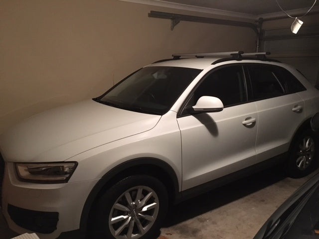 2x New Cross Bars / Roof Racks for Audi Q3 2012-2018