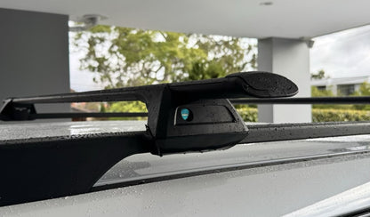 2xBlack Roof racks for Deepal E07 2025 - 2027 Aerodynamic Cross Bars