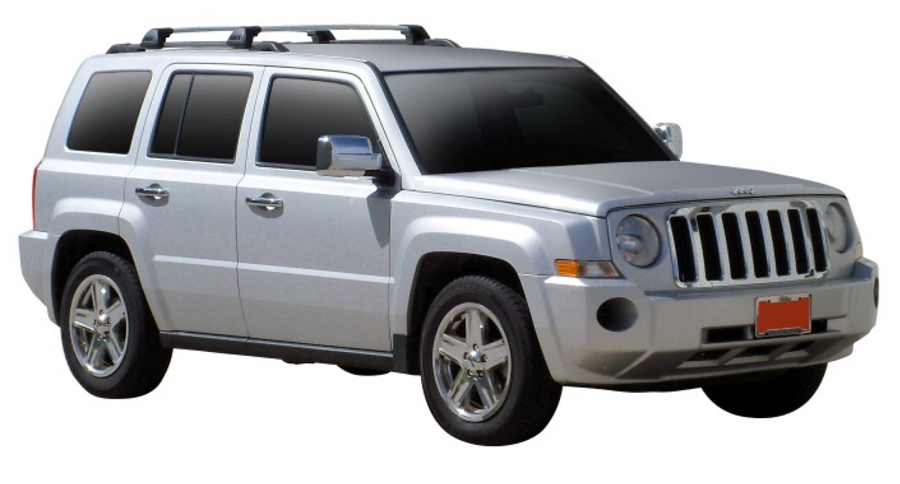 2xSilver Roof racks for Jeep Patriot 2006 - 2020 / Aerodynamic Cross bars