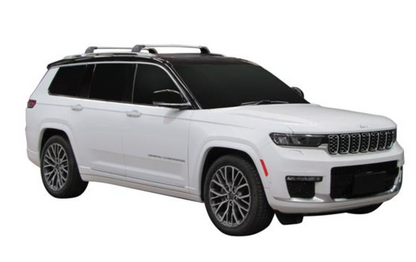 2xSilver Roof racks for Jeep Grand Cherokee May 2022 - 2025 / Aerodynamic Cross bars