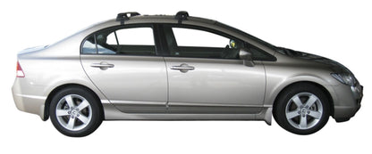 2xBLACK Roof racks for Honda Civic Hatch Feb 2006-2011 / Aerodynamic Cross bars
