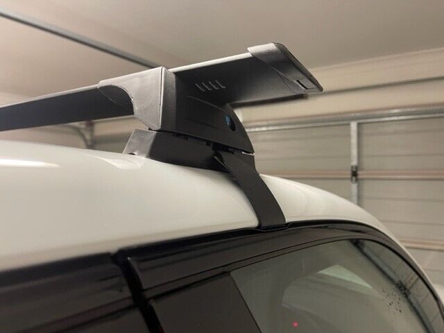 2xBLACK Aerodynamic Roof racks / Cross bars for Porsche Cayenne 2010 - 2028 - clamp to inside door