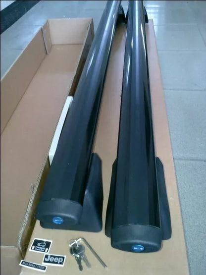 2xBlack Roof racks for Jeep Compass 2007 - 2010 / Cross bars