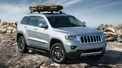 2x Roof racks for Jeep Grand Cherokee Trailhawk 2012 - 2021  Black Cross bars