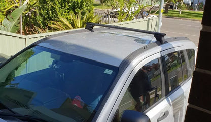 2xBlack Roof racks for Jeep Compass 2007 - 2010 / Cross bars