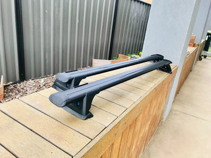 2xBlack Roof racks / Cross bars for Peugeot 4008 2012-2020 Fits Nake roof