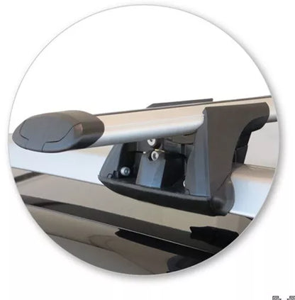 2xSilver Roof racks for Jeep Cherokee 2014-2023 / Cross bars Fits raised rails