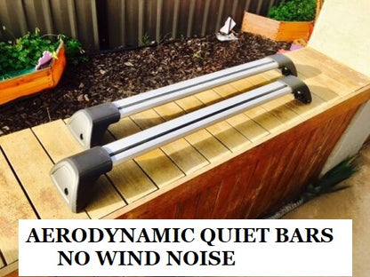 2x Roof racks for Porsche Cayenne 2010-2018 AERODYNAMIC Cross bars